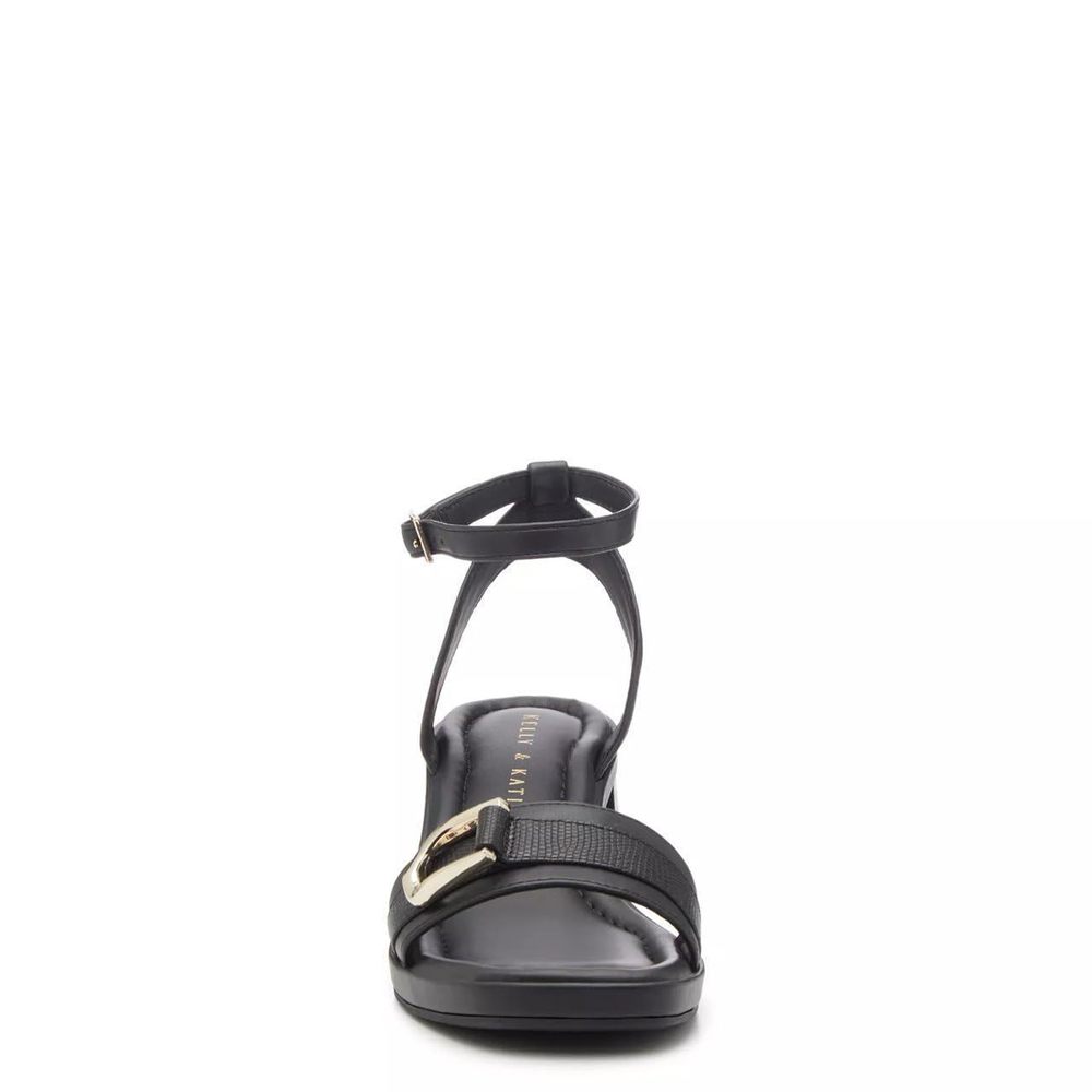 Kelly and Katie Women's Tesimay Sandal, Black, 7.5W